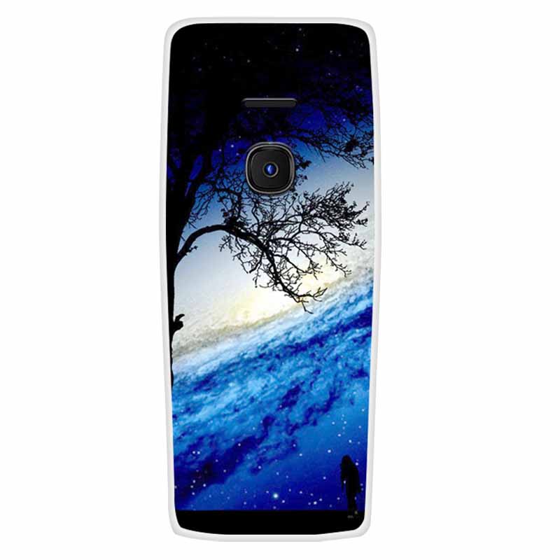 For Nokia 8210 4G Case Soft Silicone Space Landscape Covers for Nokia 6300 4G Cases Colorful Bumpers Cat Phone Protective Bags