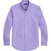 Polo FW24 Pony Embroidered Polo Shirt Long Sleeve Men Shirts Purple MNPOWOV16824024-500