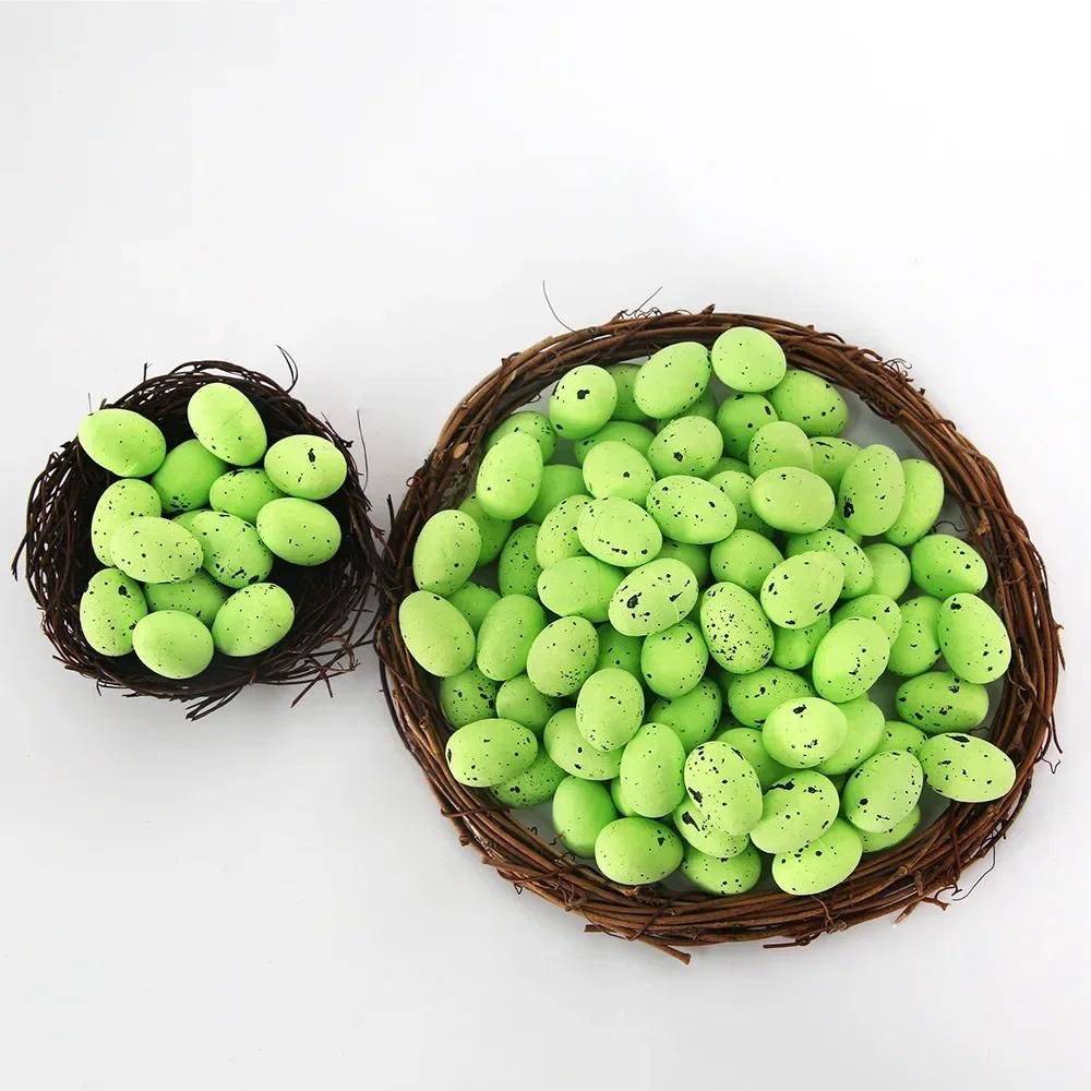 100 sztuk jajek wielkanocnych w wielu rozmiarach, kolorowe jajka piankowe do wielkanocnych dekoracji DIY, wieńców, prezenty dla dzieci, upominki na wielkanocne przyjęcie domowe