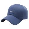English Simple CA568 [White Fang] Hat, Letters, Logo, Cap, Design, Sports, Men's, Women's, (Blue)