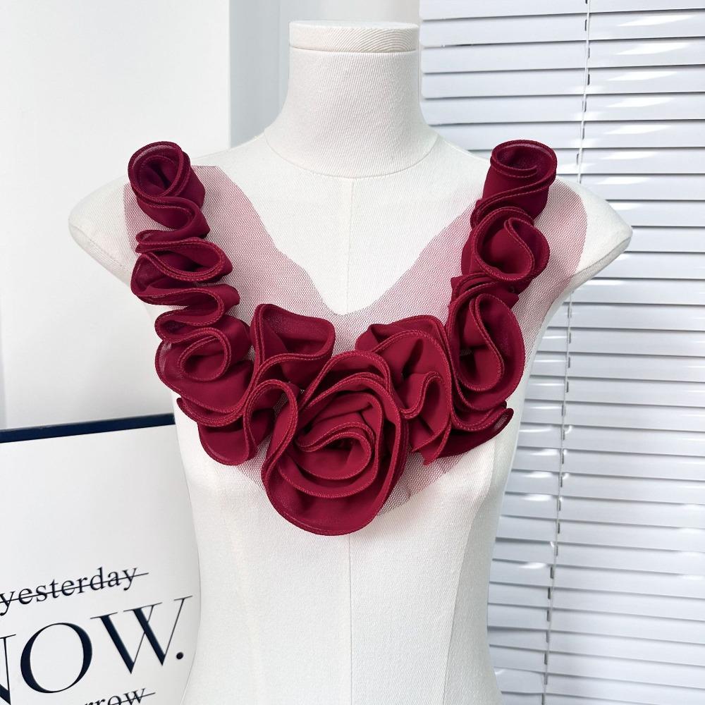Removable Artificial Flower Patch 3D Chest Flower New Clothes Appliques