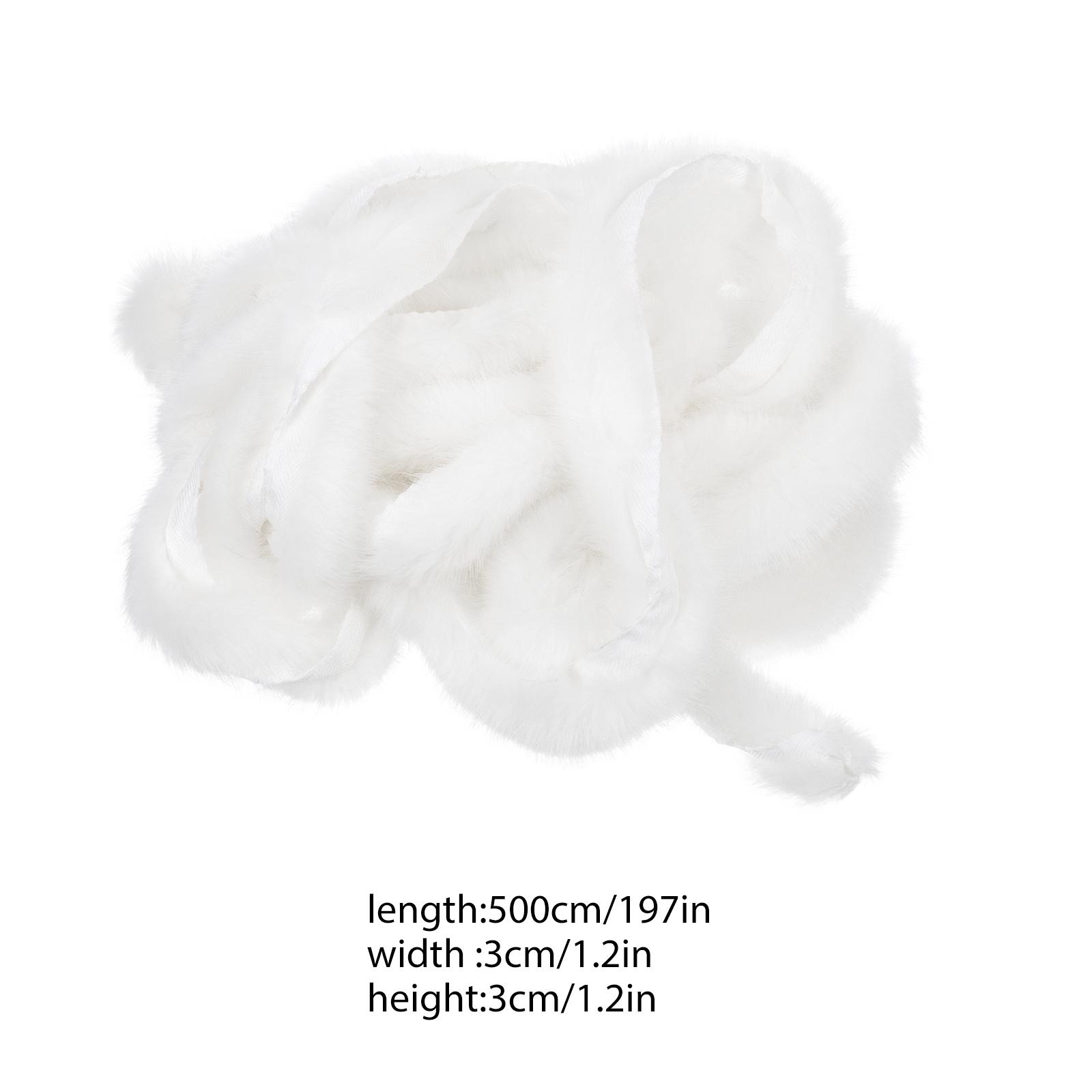 

1pc Faux Roll Trim For Hanfu Christmas Costume Diy Artificial Garland Xmas Tree Decoration Craft Supply Handicraft Sewing