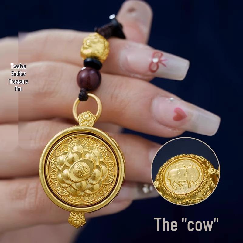 Obrotowe Zawieszki do Kluczy Zodiaku: Skarbonka Bogactwa i Wisiorki Urodzinowe