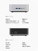 MINISFORUM AI X1 Mini PC with AMD Ryzen 7 255 2x PCIe SSD Barebone Radeon 780M HDMI DP USB Metal Panel Mini PC Processor, DDR5-5600MT/s, 4.0 Slots,