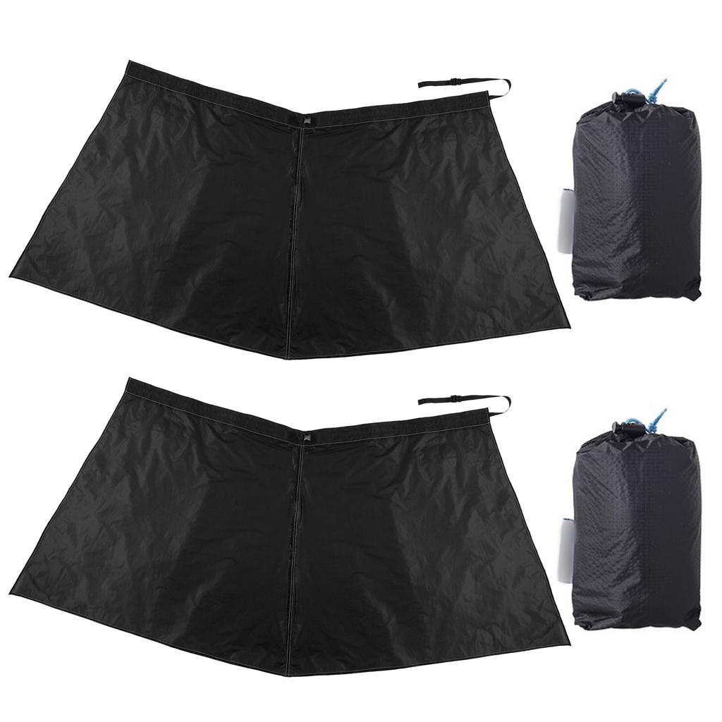 Outdoor Rainproof Rain Skirt, Portable Foldable Hiking Skirt, Silicone Coated Nylon, Waist Fits 60-100cmCelsius23.6-39.3in, Fast Release St
