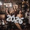 2pcs/set 2026 Crown Number Foil Balloons for New Year Eve Party Decoration Supplies Navidad Christmas 2025 Photo Props Gifts