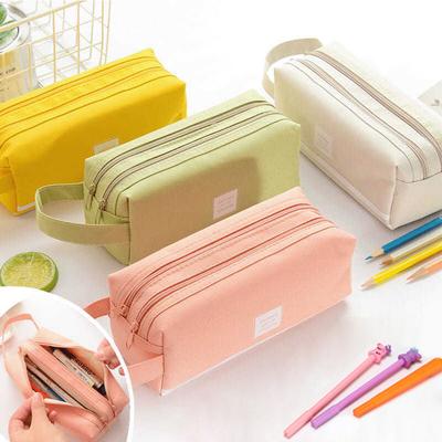 Stiftebeutel Bunte Stifteetuis mit großem Fassungsvermögen Koreanischer Stoff Stiftebox Etui Schreibtisch Büro Schreibwaren Damen Kosmetiktaschen