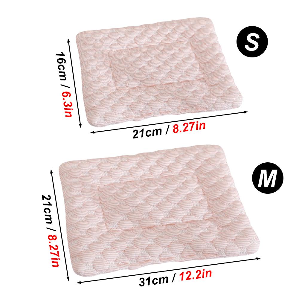 1 PC Summer Cooling Pet Mat Soft Breathable Self-Cooling Blanket Mat for Small Animal Hamster Guinea Pigs Chinchillas Rat Rabbit
