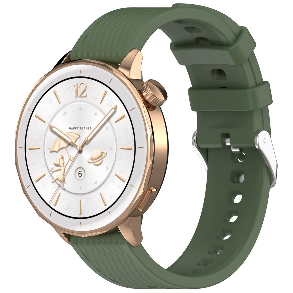 Klassisches 18mm Silikonarmband Anzug für OPPO Watch X3 Mini X2 mini Hautfreundliches Silikonarmband mit Diamantmuster