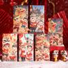 6pcs Traditional Children's Lucky Money Bag Chinese Style Good Lucky Red Packets  Graduation
