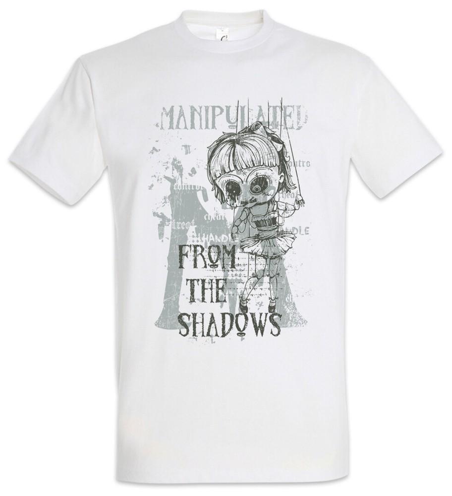 

Manipulated From The Shadows T-Shirt Puppet Marionette Horrot Theatre S
