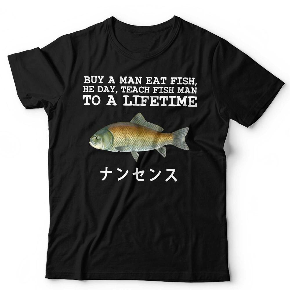 

Buy A Man Eat Fish Tshirt Unisex Funny Meme Tok Shirt Sarcastic Gen Z XL