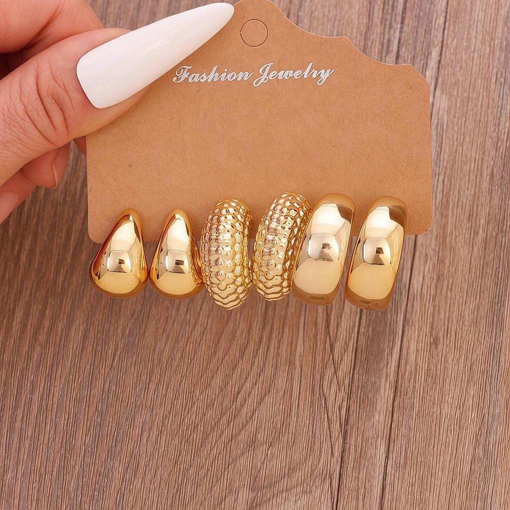 European & American Women's Flower & Starfish Stud Earring Set - Elegant, Stylish, Unique Design