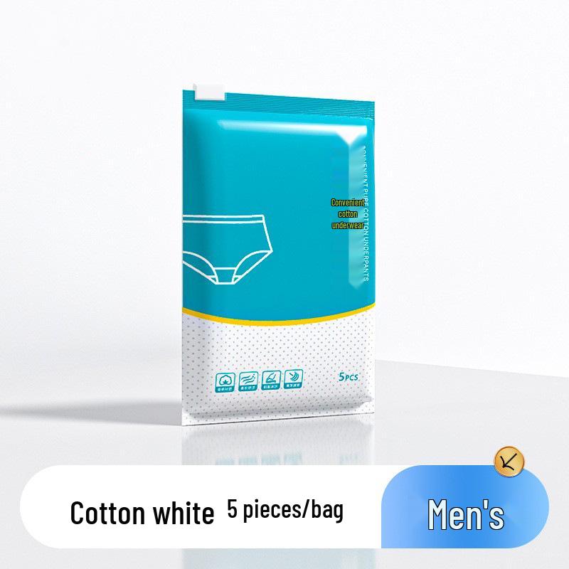 Supermarkt Herren- & Damen Einweg-Baumwollunterwäsche, einzeln verpackt, steril, Übergröße, reisefreundliche Slips.