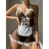 Sexy Lingerie New  Maid Costume Transparent Sexy Cosplay Dress  Erotic Lingerie Maids Uniforms Women Baby Doll Porn Sex Suit