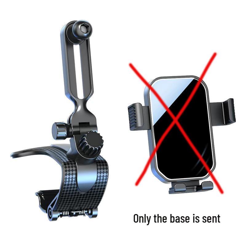 

Держатель для мобильного телефона на приборную панель автомобиля с фиксатором одной кнопкой и зажимом типа «крокодил»