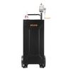 VEVOR 113.6L Fuel Gas Caddy, Carbon Steel, Portable Fuel Transfer Storage Tank with Manual Pump and 2 Wheels, Gasoline Diesel Can Container, for Cars