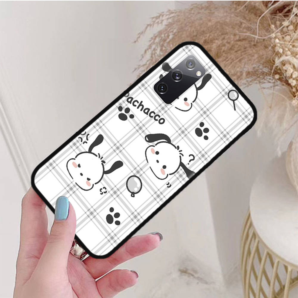 Black Case for Xiaomi Poco X6 X4 M5 M6 F5 F6 C65 C55 C50 C51 C40 Pro Redmi 14C A3X 13C 12C 11T 10A 9C Note 7 6 8A Plus L-29 Cute Pochacco