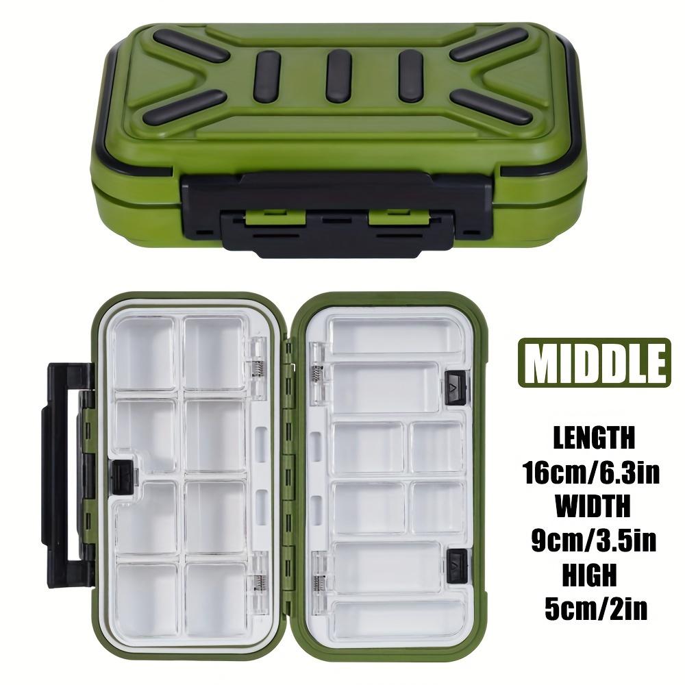 

Водонепроницаемый ящик для рыболовных аксессуаров, ящик для хранения инструментов, рыболовные снасти, ящик для хранения мягких приманок и рыболовных крючков, коробка для грузил, инструменты для морской рыбалки, большая вместимость medium зелёный