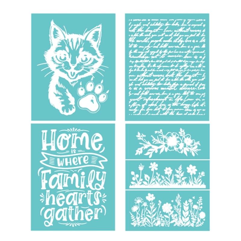 Silk Screen Printing Template Polyester Silkscreen Print Stencil for Printing on Clay Fabric Wood and Jewelry Making