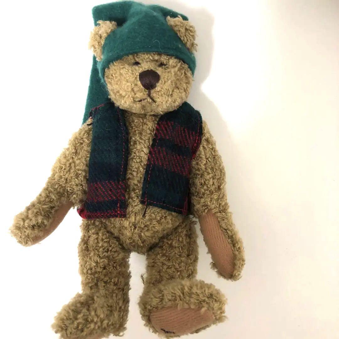 

[USED] Ganz Christmas Bear Teddy Bear Signed Ganz Elmer 1995