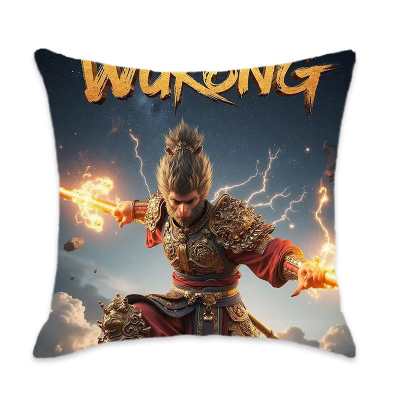 Kissen der New Black Myth Wukong Serie Bequem und weich Auto Zuhause Schlafzimmer Nachttischkissen Kissen