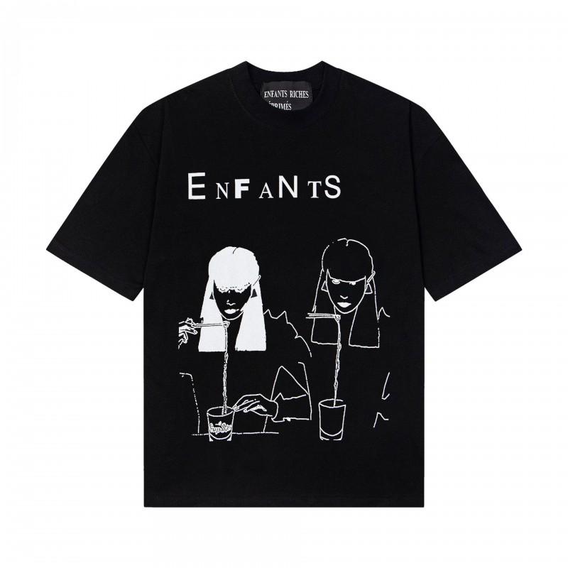 Unisex Oversized Cotton T-Shirt With Vintage Letter Print Art Portrait Design Loose Fit Casual Wear