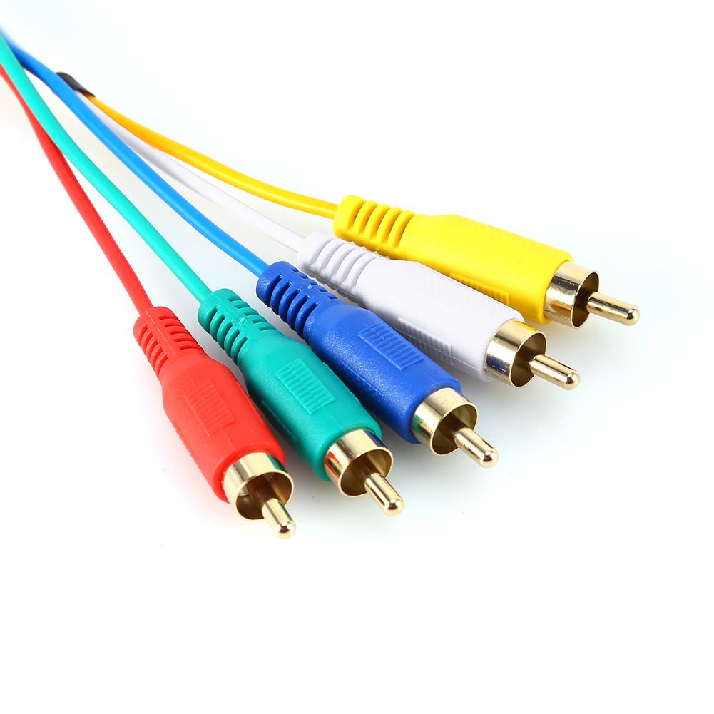 .5M 5Ft HD 1080P HDMI Male To 3 RCA AV Audio Video Converter Cable Cord Adapter