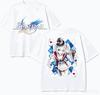 Honkai Star Rail Anime Lover T-shirt Harajuku Cotton New Model High Street Oversized Unisex Short Sleeves Classic High Quality