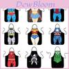 Women Kitchen Men Bib Aprons Comic Superhero Costume Apron Funny Gift