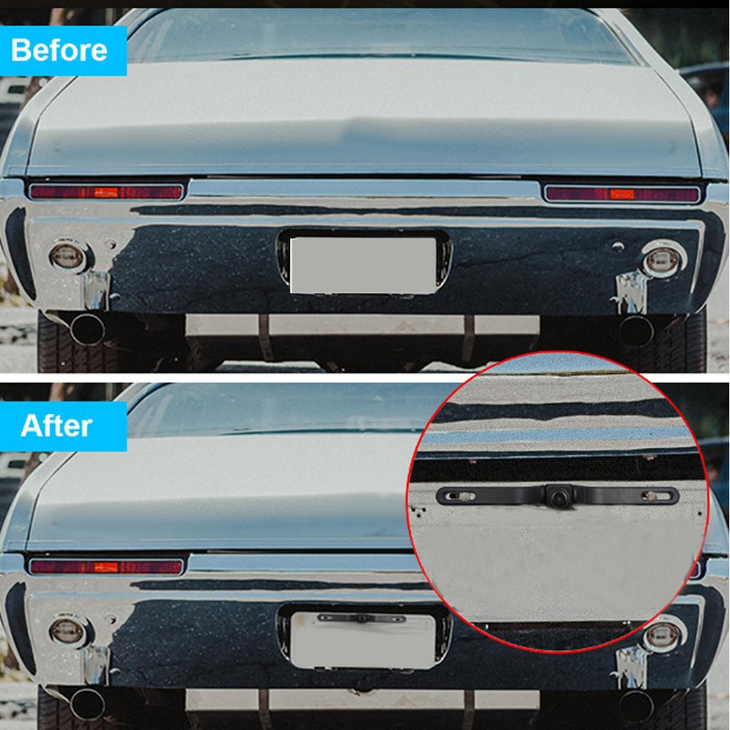 Car Front Rear View HD WIFI Camera American Car License Plate for IOS & Android Mobile Phone