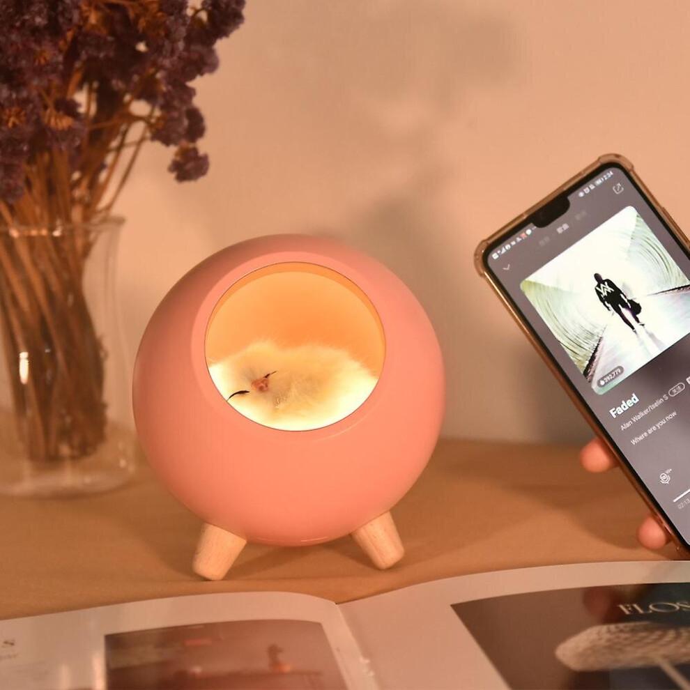 (Pink) Creative Night Light Bedside Feeding Sleeping Lamp Led Ambient Light For Gift
