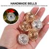 20Pcs Metal Christmas Jingle Bells Hollow Pendant DIY Craft Bells for Festival Decor Party Supplies Christmas Tree Ornament