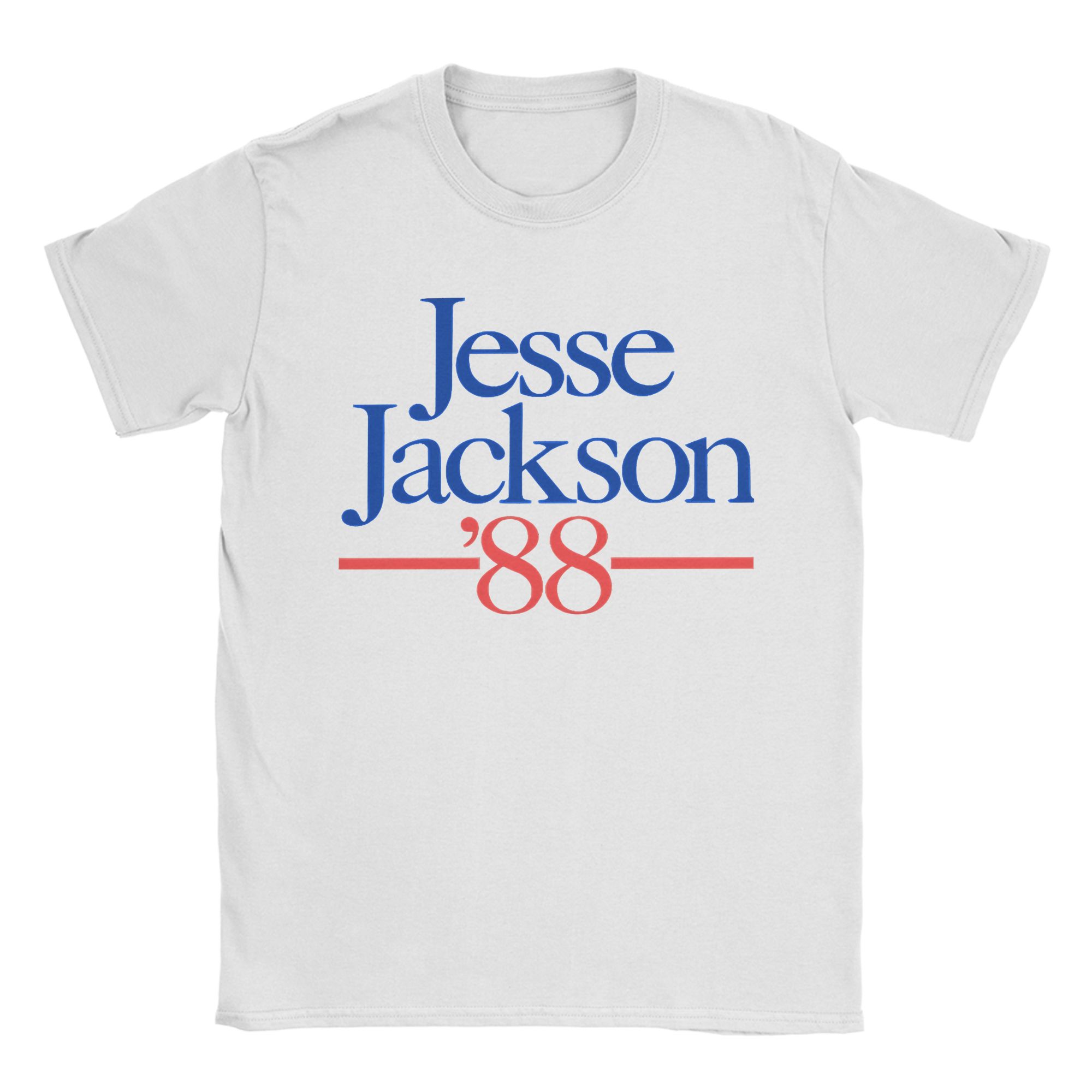Jesse Jackson TShirt Men Creative Pure Cotton Tees Crewneck Short Sleeve T Shirts Printed Tops S