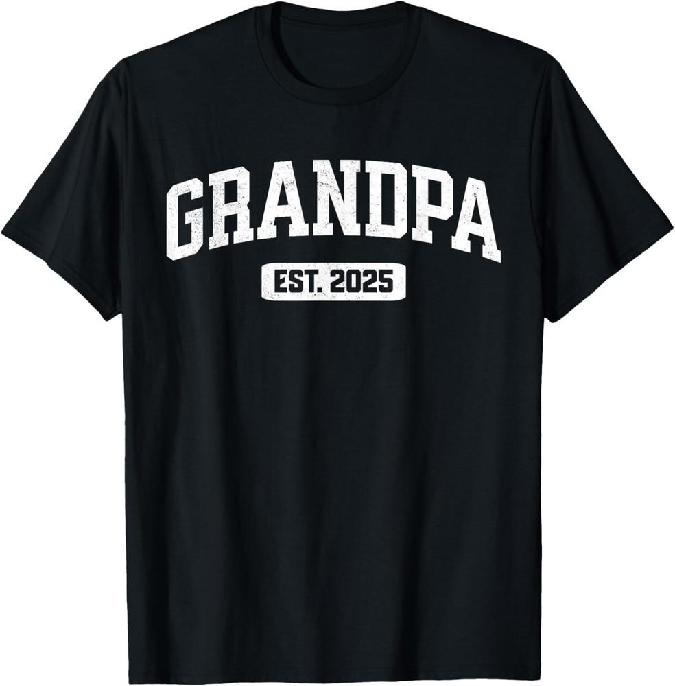 Promoted to Grandpa Est. 2025 Grandparent Baby Announcement  unisex T-Shirt Unisex T-Shirt S
