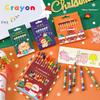 Crayons de Noël de 8/12 couleurs pour étudiants, stylo de peinture graffiti, fournitures de peinture artistique, cadeaux, papeterie
