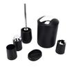 6Pcs Set Bathroom Accessories Set Electroplating Toothbrush Holder Trash Can Kit for Home
