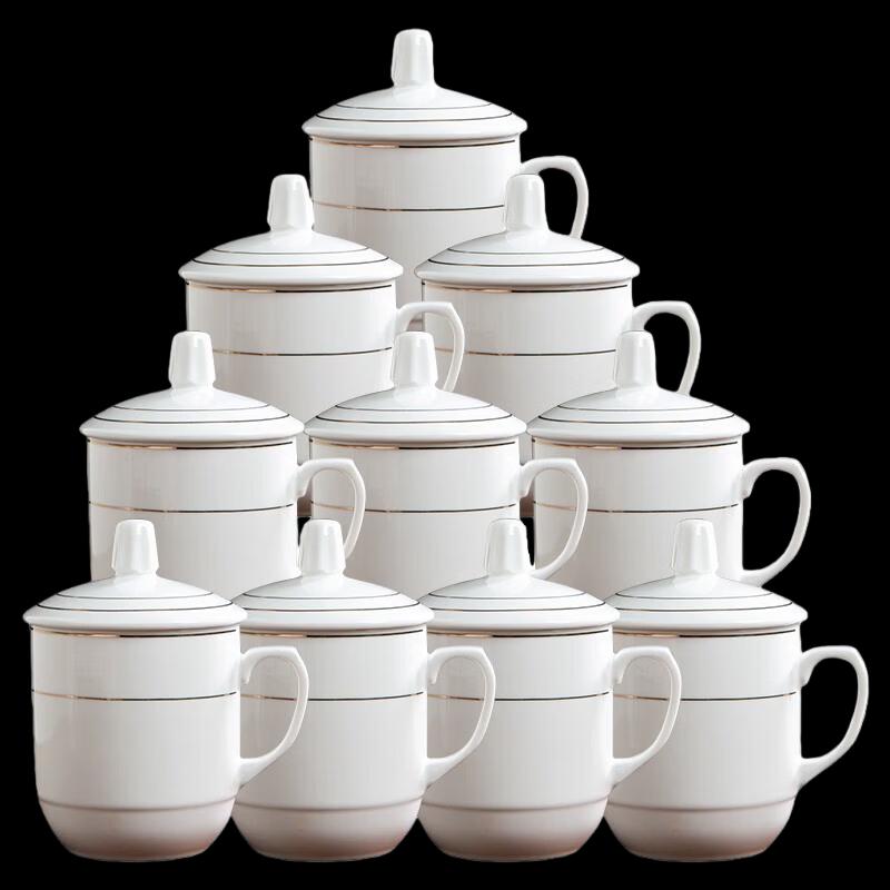 Ceramic Office Teacups with Lid