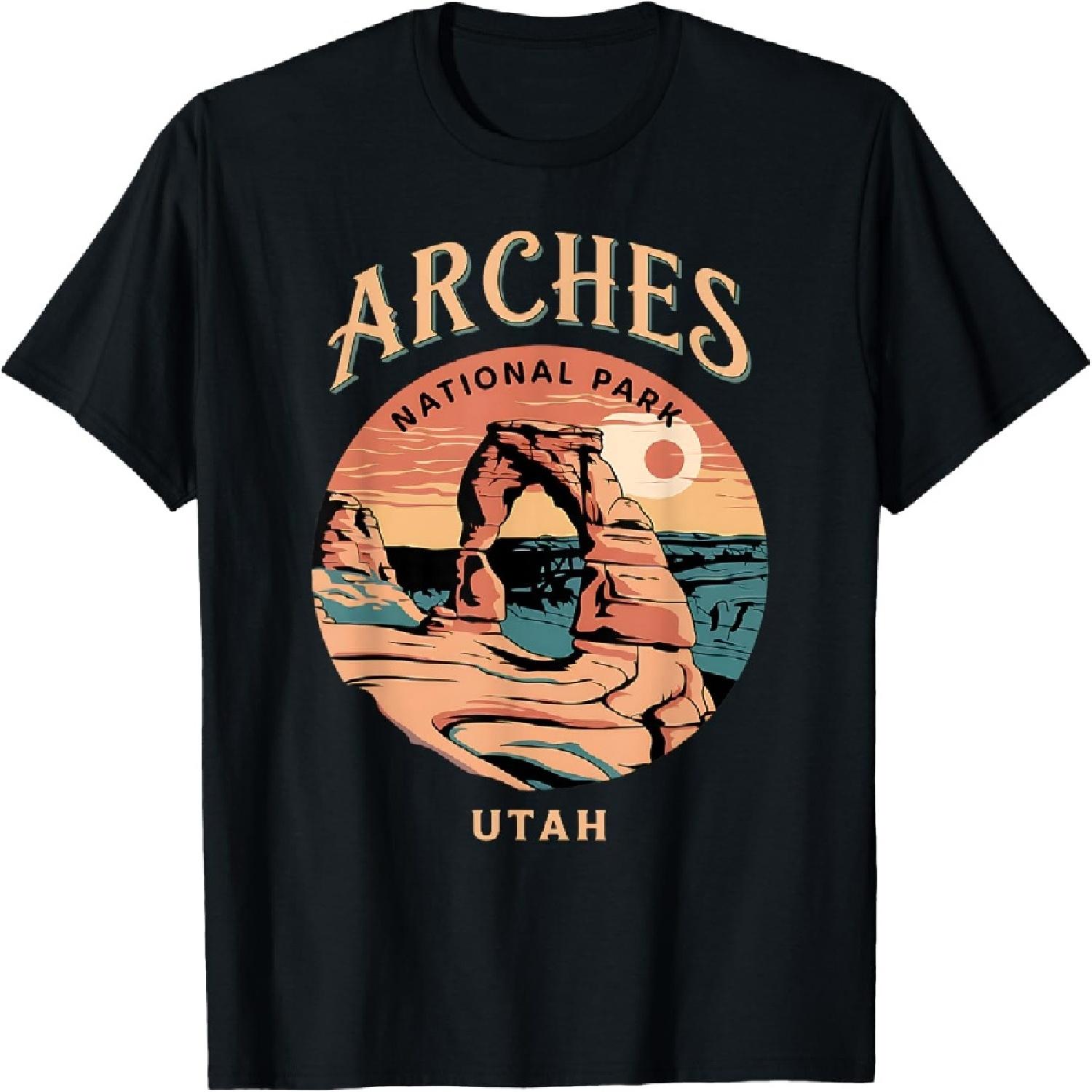 

Hiking Camping Adventure Explorer Arches National Park Utah T-Shirt XXXXXL різнокольоровий