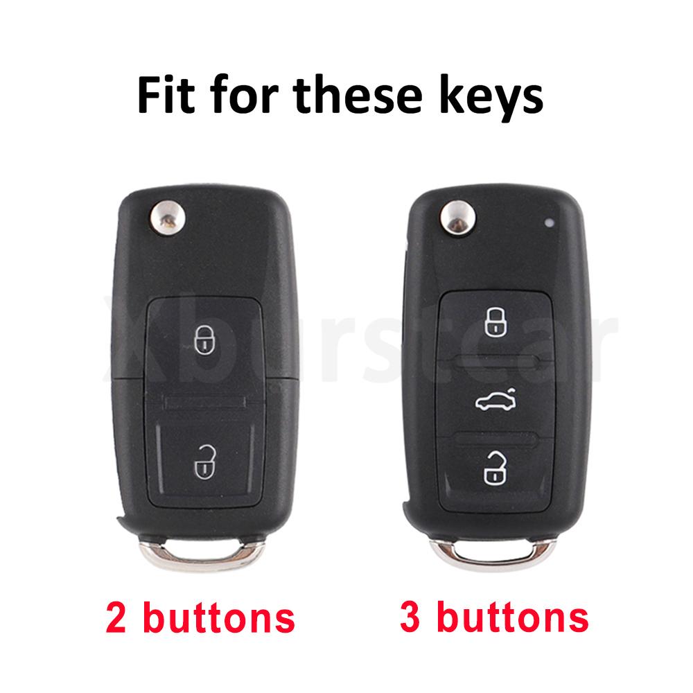 For VW Volkswagen Golf 4 5 6 MK4 Amarok Polo Bora Jetta Altea Alhambra Passat Beetle Caddy Tiguan TPU Car Key Case Cover Shell