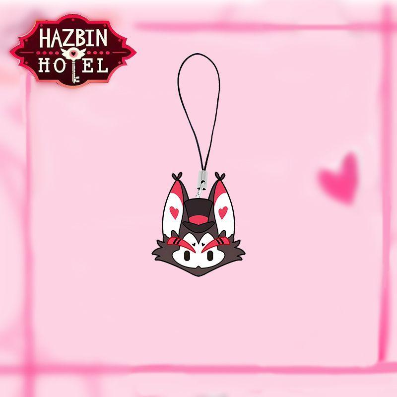 Alastor Doudou Eyes Keychain Vaggie Cell Phone All Staff Set Bag Decoration Adam Accessories Kawaii Lucifer Pendant Gift