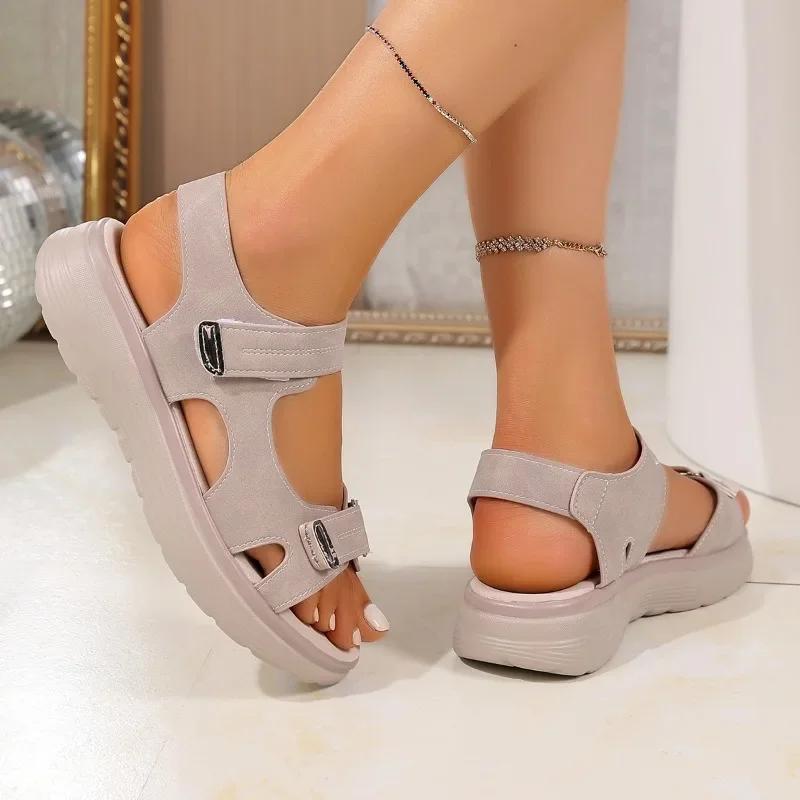Fashion 2025 Summer New Hot Sale Women's Sandals Outdoor Casual Open Toe Platform Sandals Plus Size Comfortable Daily High Quality Shoes