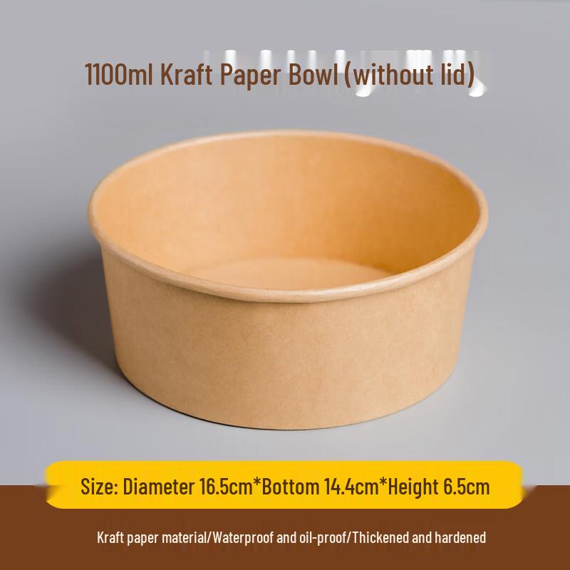 CIBO Thickened Disposable Paper Bowls (100-pack)