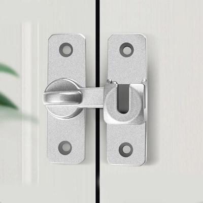 Multipurpose 90 /180 Degree Sliding Door Catch Safety Sturdy Door Buckle Anti-theft Aluminum Alloy Door Hasp Cam Cylinder