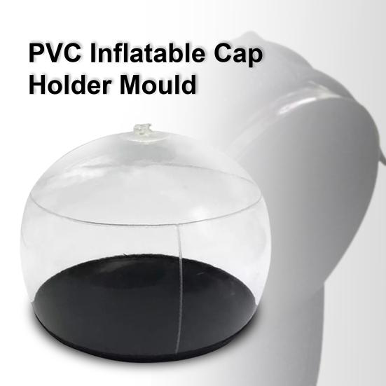 Cap Stand Easy To Deflate Portable Long Lasting Air Inflation PVC Transparent Hat Holder for Shopping Mall