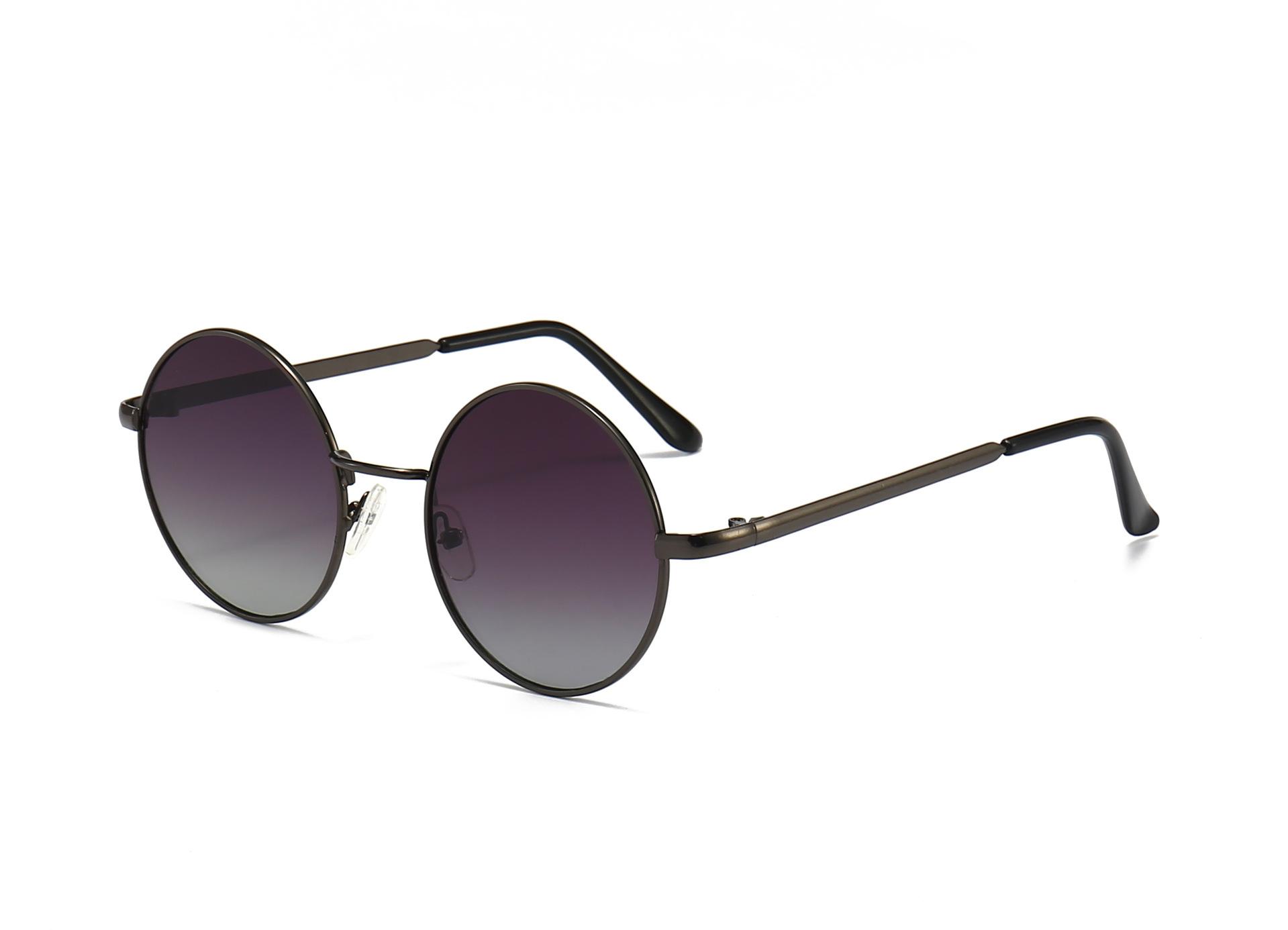 

New Luxury Small Oval Sun Glasses Classic Casual Driving Shades UV400 Eyeglasses Men Women Design Metal Circular Sun Glasses 1PC