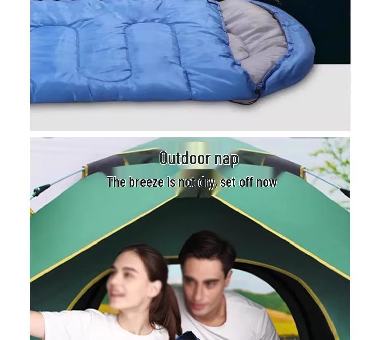 1.8kg Portable Outdoor Winter Sleeping Bag - Thickened, Warm, and Versatile for Camping, Travel, or Nap Quilt