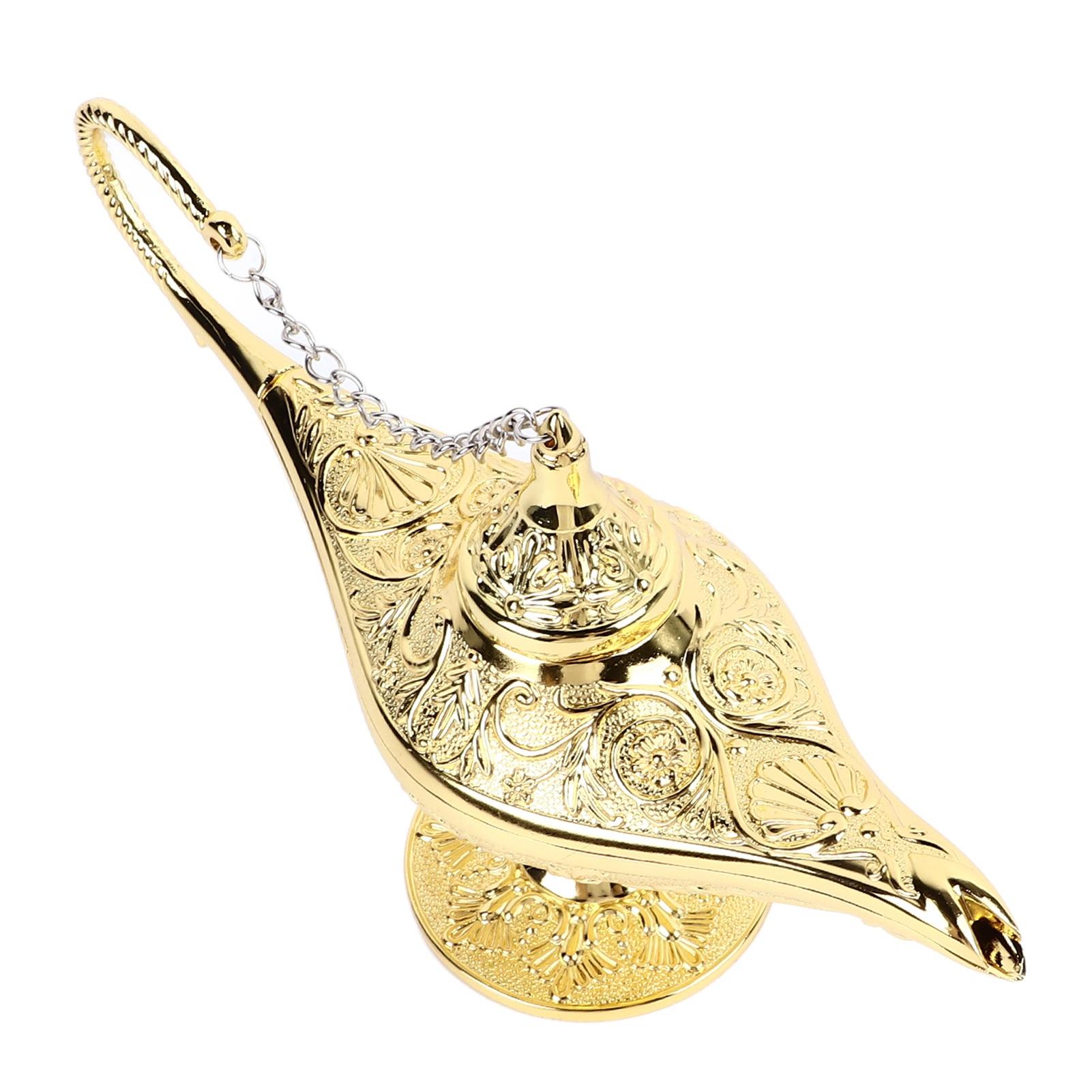 Арабская лампа Винтажная Изысканная Арабская лампа Украшение Настольная лампа Декорация для домашнего декора Золото