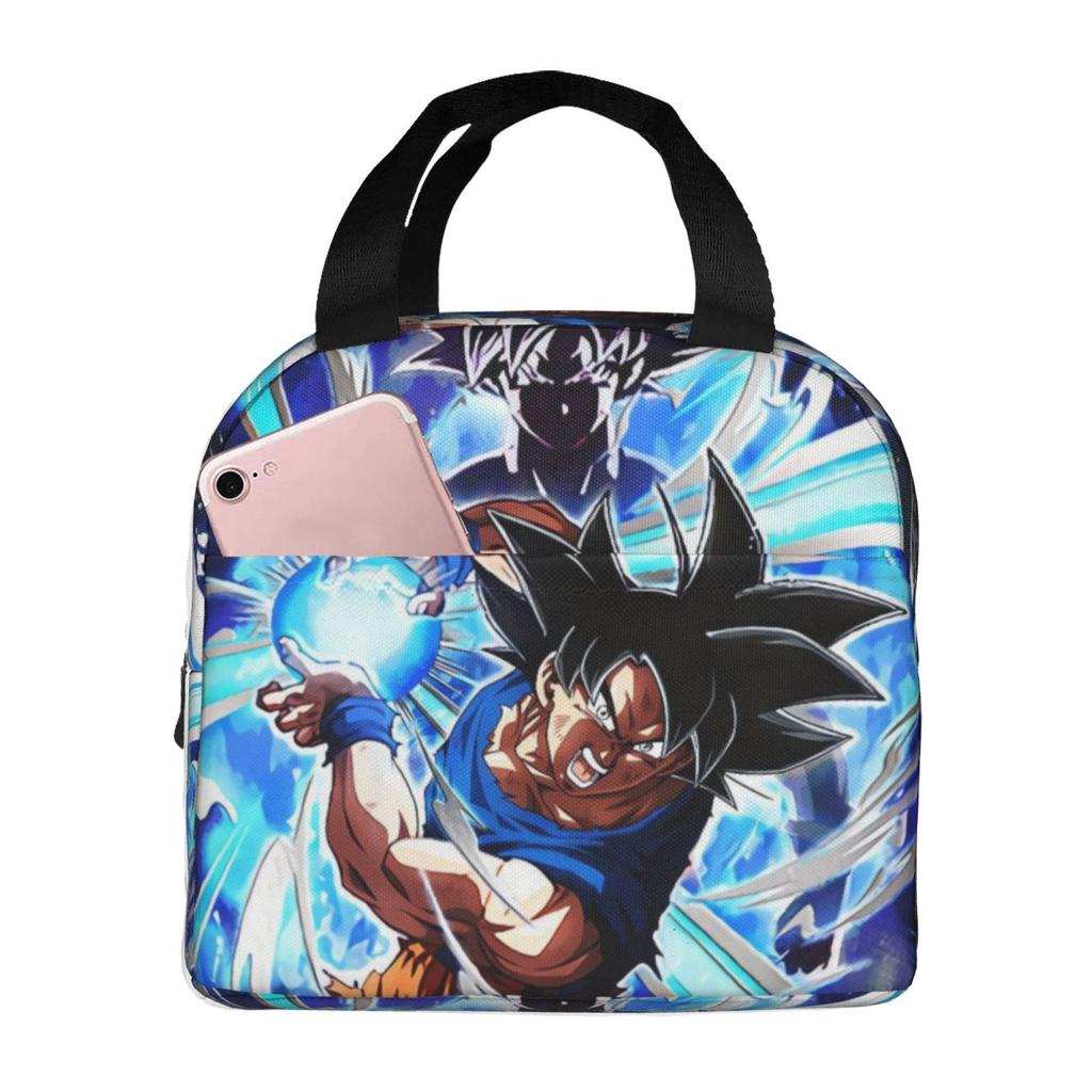 Lunch Bag, Full-Printed Picnic Bag For Primary And Secondary School Students, Cartoon Animation, Large-Capacity Thermal Insulation Lunch Box Bag