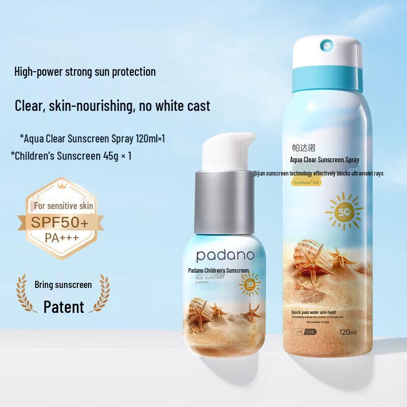 Padano Sunscreen Spray and Lotion Set